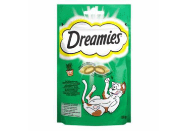 Лакомство для кошек DREAMIES с кошачьей мятой, 60 г