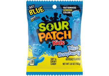 Guminukai SOUR PATCH, aviečių skonio, 102 g
