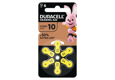 Elementai klausos aparatui DURACELL 10PR70, 6 vnt.