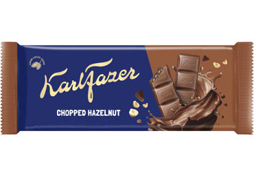Pieninis šokoladas KARL FAZER su smulkintais riešutais, 95 g