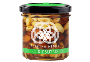 Medus su riešutais, 190 g