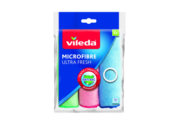 Mikropluošto šluostės VILEDA ULTRA FRESH, 3 vnt., 3 vnt.
