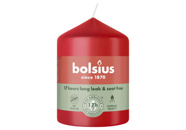 Žvakė, BOLSIUS, delicate red, 80/58mm