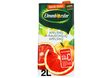 Raudonųjų apelsinų sulčių gėrimas ELMENHORSTER, 20%, 2 l
