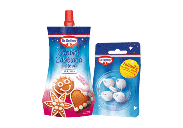 Food decorating glaze DR. OETKER, white, 140 g