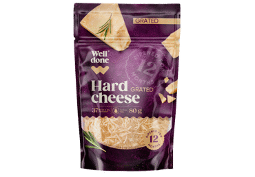 Tark. kietasis sūris WELL DONE, brand. 12 mėn.,37% rieb.s.m., 80 g