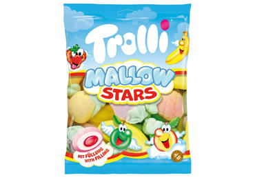 Marshmallows TROLLI MALLOW STARS with filling, 150 g