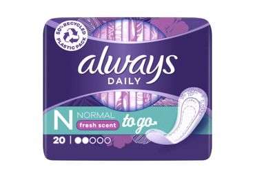 Higieniniai įklotai ALWAYS Dailies to GO, Fresh Scent, 20 vnt.