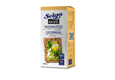 Duonos traškučiai SELGA NATURE su sėklomis, 200 g