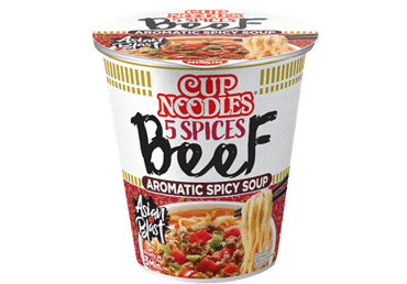 Быстрорастворимые макароны NISSIN, говяжий вкус, 64 г