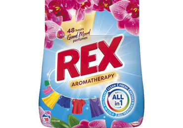 Skalbiamieji milteliai REX AROMATHERAPY COLOR, 18 skalb., 990 g