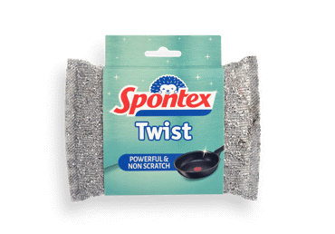 Чистящая губка для мягких поверхностей SPONTEX TWIST, 1 шт.
