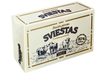 Sviestas SAULĖS PIEVOS, 82 % rieb., 200 g