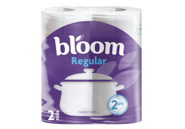 Pop. rankšluosčiai BLOOM REGULAR, 2 rit., 2 sluoksn.,58 lap., 2 vnt.