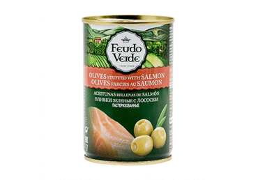 Green olives FEUDO VERDE with salmon filling, 300 g