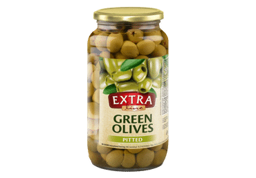 Green olives pitted EXTRA LINE, 900 g