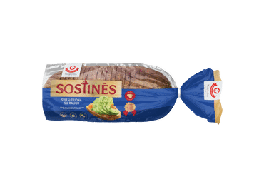 SOSTINĖS šviesi plikyta duona, 800 g