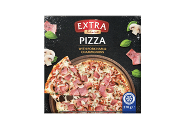 Šaldyta pica EXTRA LINE su kumpiu ir grybais, 270 g
