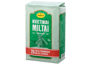 Kvietiniai miltai MALSENA, a. r., 550, 1 kg