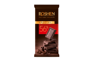 Juodasis šokoladas (56 %) ROSHEN, 85 g