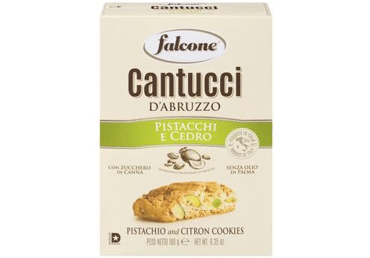 Печенье CANTUCCI с лимонной цедрой и фисташками, 180 г