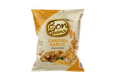 Duonos traškučiai BON CHANCE su sūriu ir česnakais, 240 g