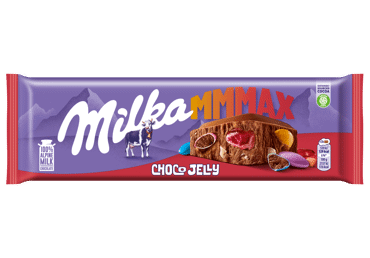 Молочный шоколад MILKA CHOCO JELLY с кусочками желе, 250 г