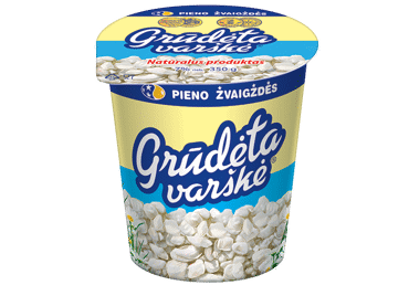 GRŪDĖTA varškė , 7 % rieb., 350 g