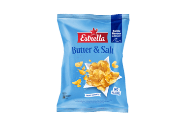 Potato chips ESTRELLA, butter and salt flavor, 170 g