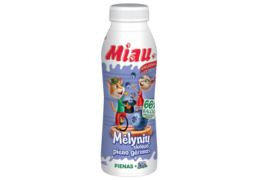 Pieno gėrimas MIAU mėlynių skonio, sterilizuotas, 2,3 % rieb., 450 ml