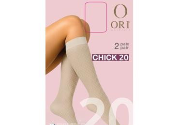 Moteriškos puskojinės ORI CHICK 20 den, neutro