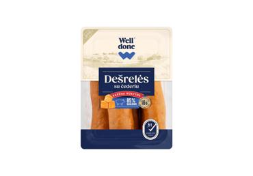 K. r. kiaulienos dešrelės su sūriu WELL DONE, nerūš., 450 g