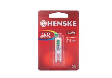 LED lemputė G9 2,2W 210lm HENSKE