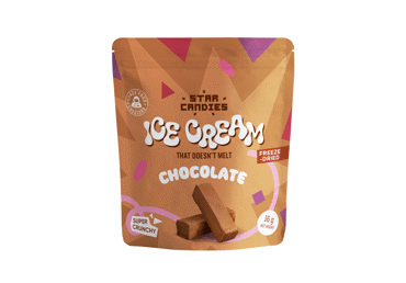 Freeze-dried chocolate ice cream STAR CANDIES, 16 g