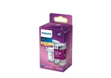 LED lemputė PHILIPS, GU10, 50 W, 355 lm, 1 vnt.