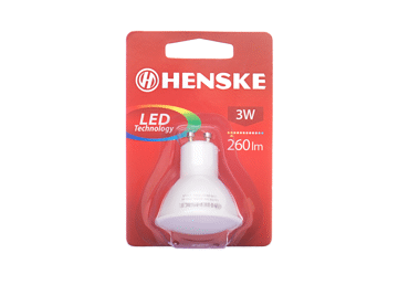 LED lemputė HENSKE, GU10, 3 W, 260 lm, 1 vnt.