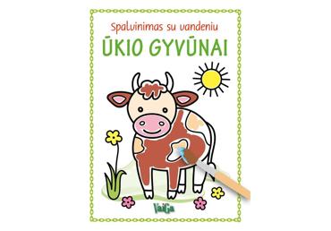 Spalvinimas Su Vandeniu. Ūkio Gyvūnai