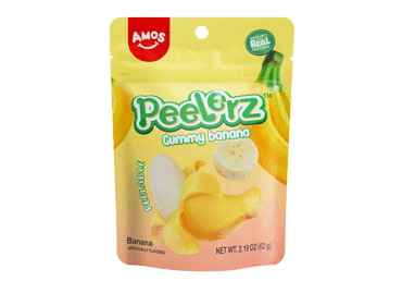 Gummies AMOS PEELERZ, banana flavor, 65 g