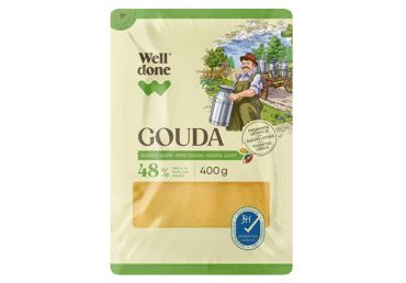 Gaudos sūris WELL DONE (riekelės), 48 % rieb. s. m., 400 g