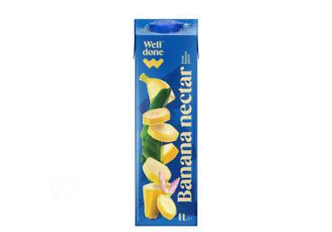 Banana nectar WELL DONE, TETRA PAK, 1 l