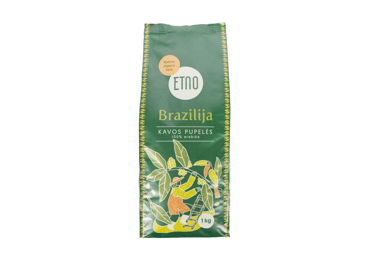 Roasted Coffee Beans ETNO BRAZILIJA, 1 kg