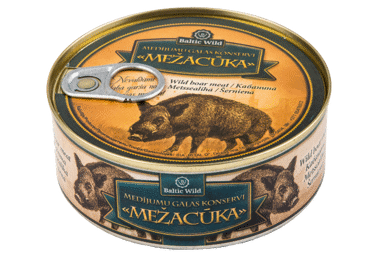 Canned wild boar meat BALTIC WILD, 250 g