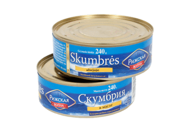 Skumbrės aliejuje, 240 g