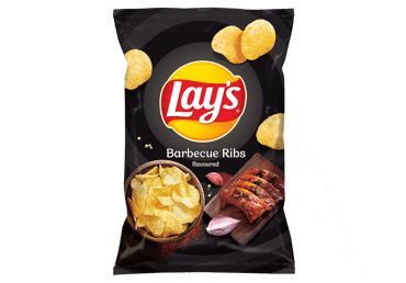 Bulvių traškučiai LAY'S, grilyje keptų šonkauliukų skonio, 130 g