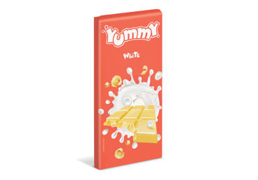Baltoji pieninė saldžioji plytelė YUMMY, 85 g