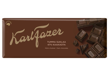 Juodasis šokoladas KARL FAZER, 180 g