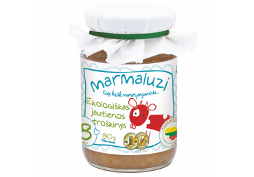 Organic beef stew MARMALUZI from 8 months, 190 g