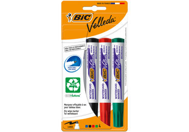 Markeriai baltai lentai BIC VELLEDA 1701 ECO 4sp.