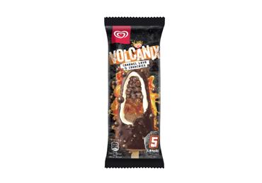 Valgomieji ledai VOLCANIX, karamelės skonio, 75 g