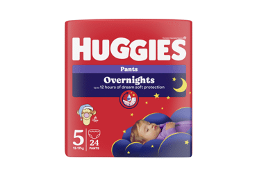 Sauskelnės HUGGIES OVERNIGHTS S5, 24 vnt., 24 vnt.